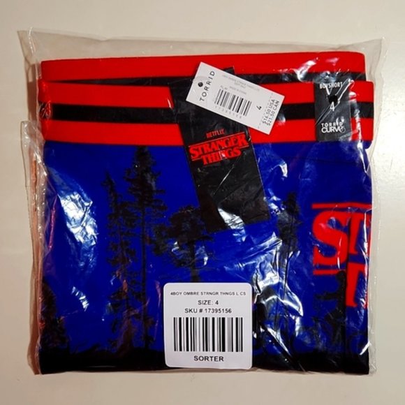 ❤️NWT VINTAGE TORRID PANTY - STRANGER THINGS BOYSHORT DEMOGORGON - HALLOWEEN - Picture 4 of 10